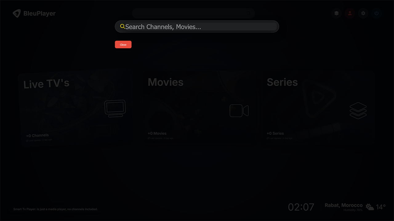BleuPlayer Pro App Interface 6